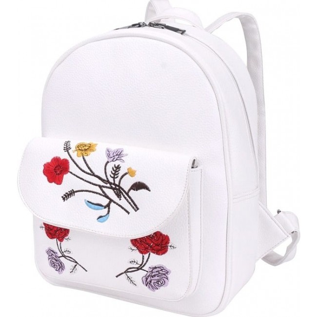 Рюкзак OrsOro DS-865 Белый с цветочками - фото №2